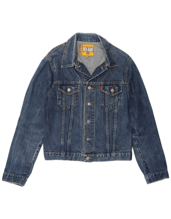 New Jeans Womens Denim Jacket UK 18 XL Blue Cotton