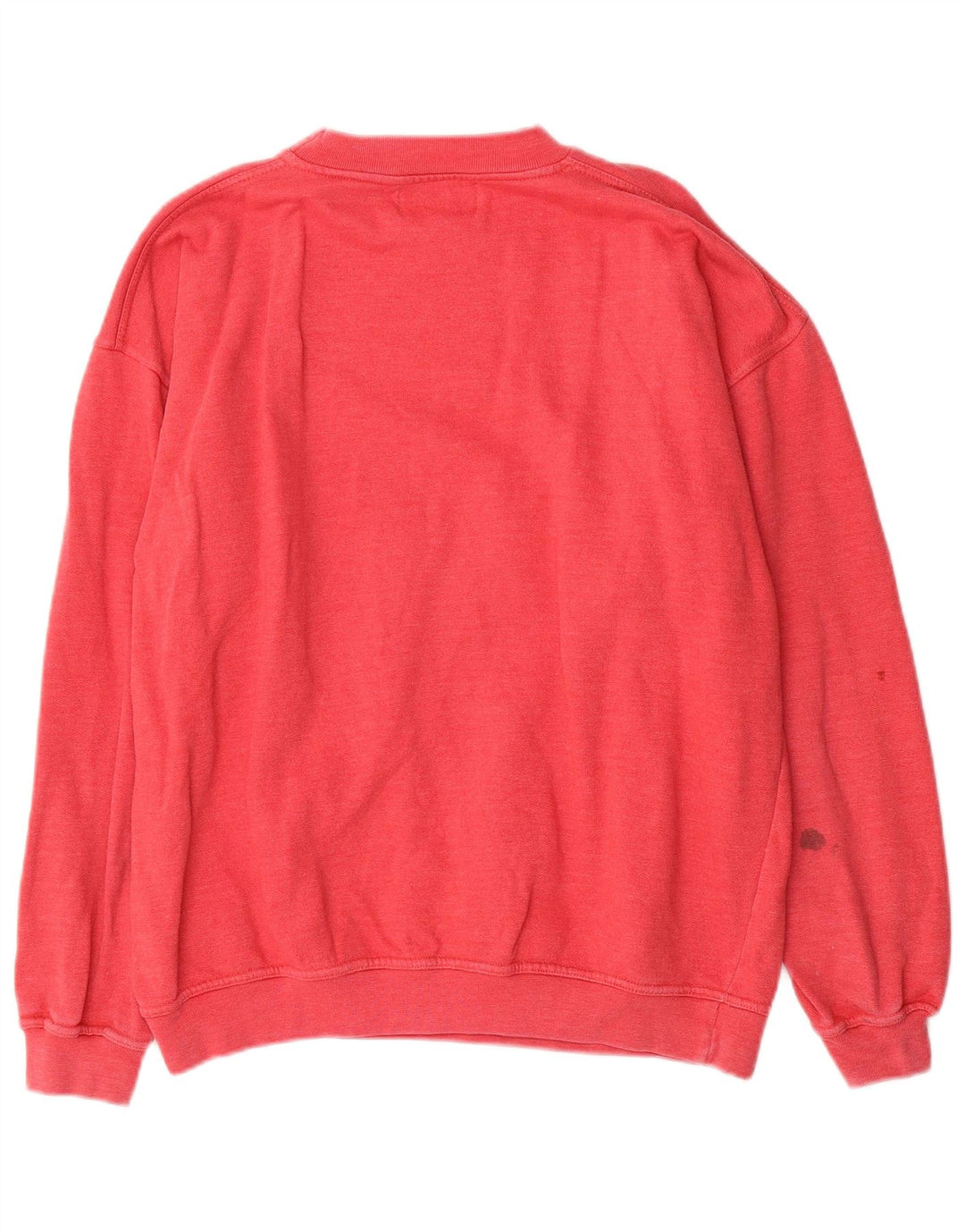 Γυναικείο γραφικό φούτερ Vintage μεγάλου μεγέθους UK 18 XL κόκκινο βαμβακερό