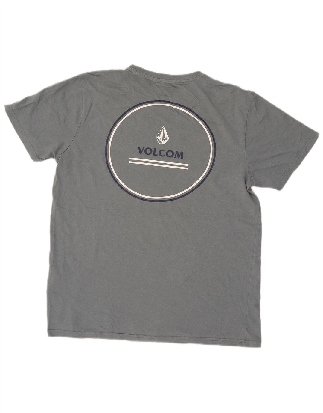 Γυναικείο γραφικό μπλουζάκι VOLCOM Top UK 16 μεγάλο μπλε βαμβακερό