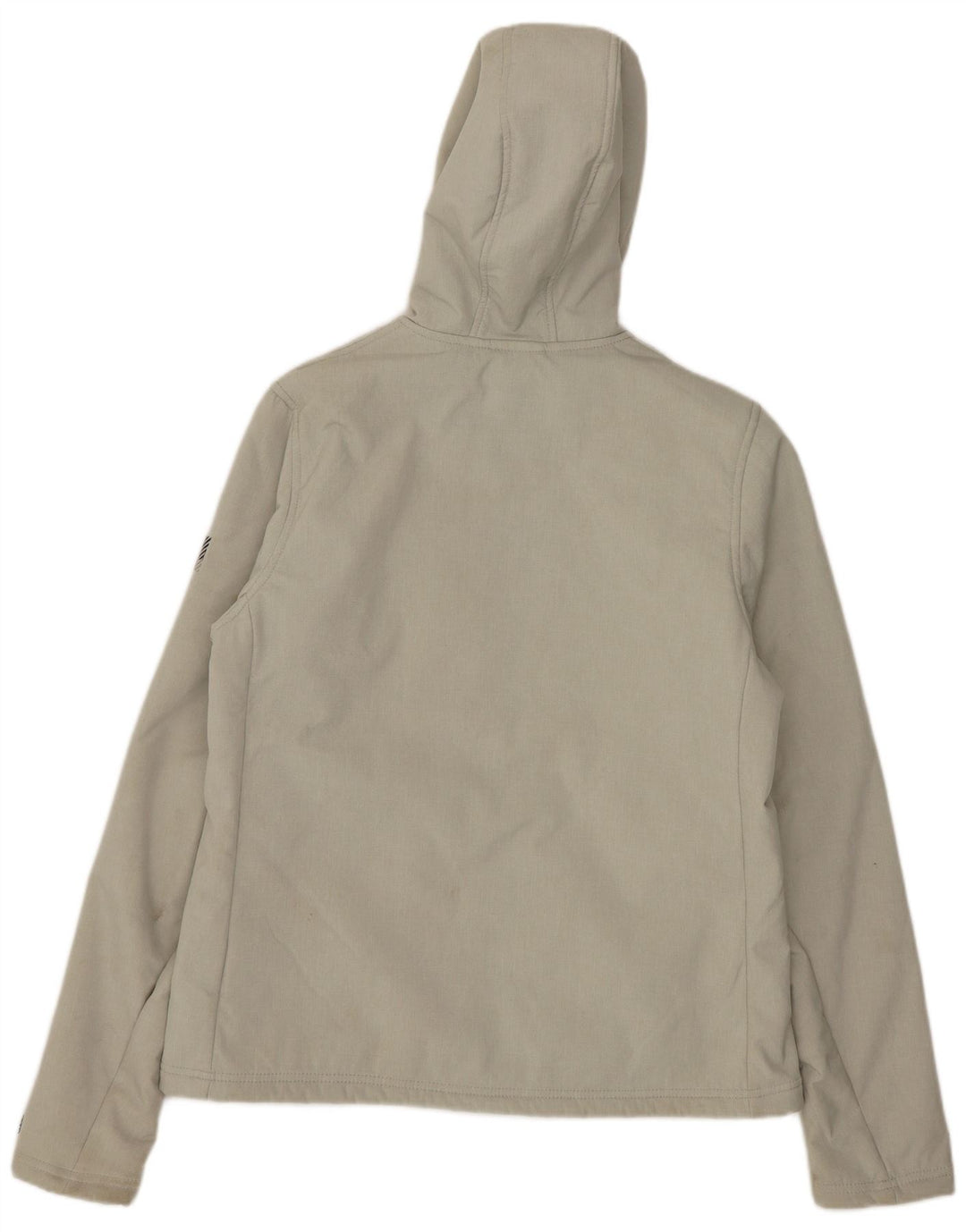 Superdry γυναικείο μπουφάν Sherpa με κουκούλα UK 12 Medium Grey Polyester