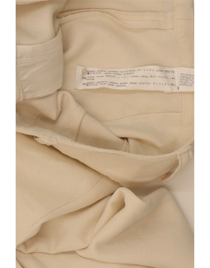 Zara Γυναικείο ίσιο casual παντελόνι Medium W32 L33 Off White Polyester