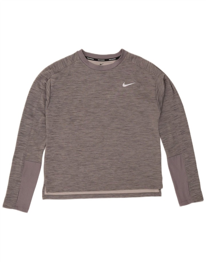 Ανδρικό τοπ Nike Dri Fit Μακρύ μανίκι σε μεσαίο γκρι φλιτζάνι