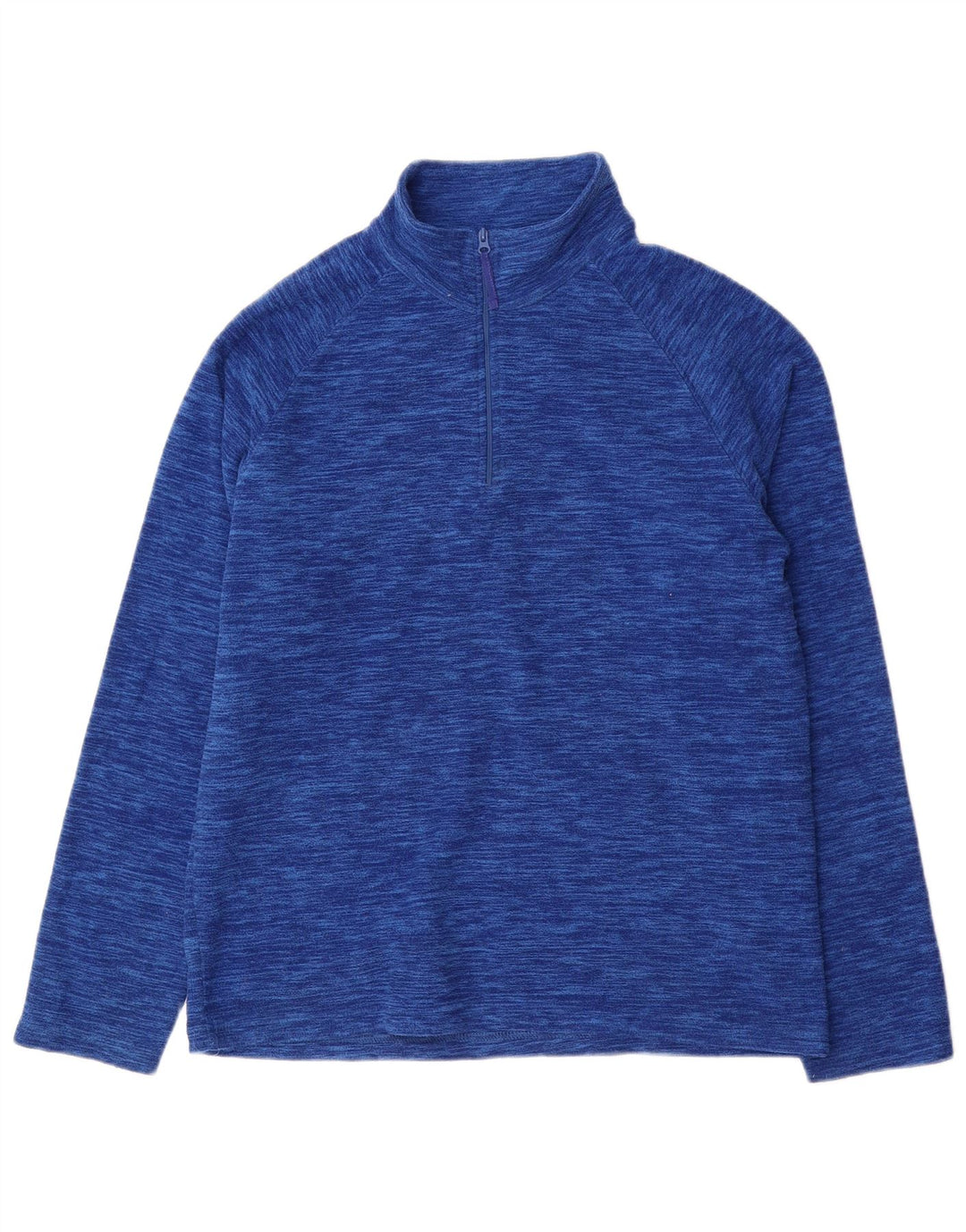 Ανδρική αποθήκη Mountain Warehouse με φερμουάρ Fleece Jumper Small Blue Flecked Polyester