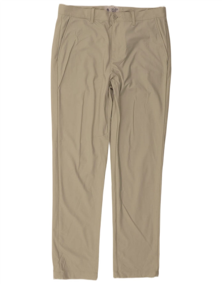 Ανδρικό παντελόνι Chino Penguin Slim W34 L32 Green Polyester