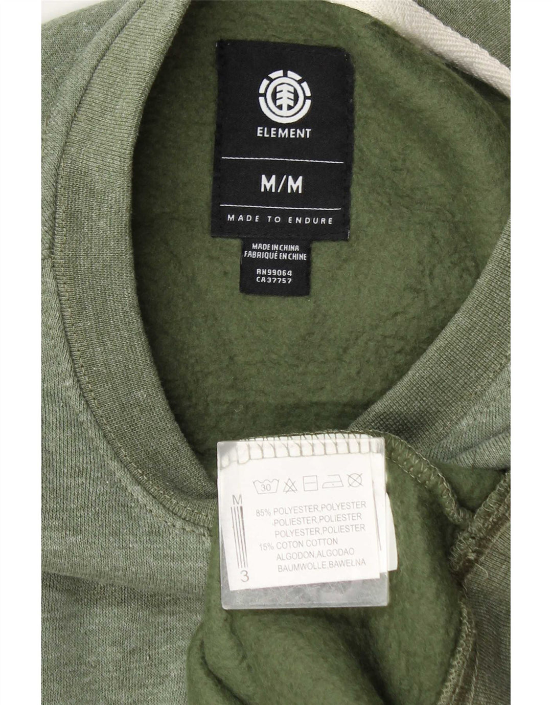 Ανδρικό φούτερ Element Jumper Μεσαίο πράσινο πολυεστέρα