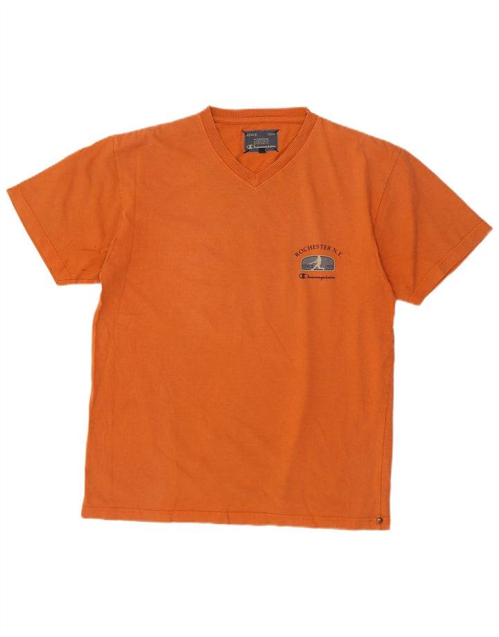 Ανδρικό T-Shirt Champion Top μεγάλο πορτοκαλί βαμβακερό