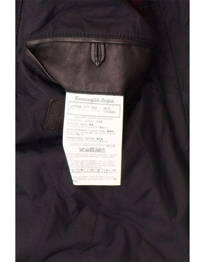 Ermenegildo Zegna Ανδρικό σακάκι 2 κουμπιών IT 48 Medium Navy Blue Classi