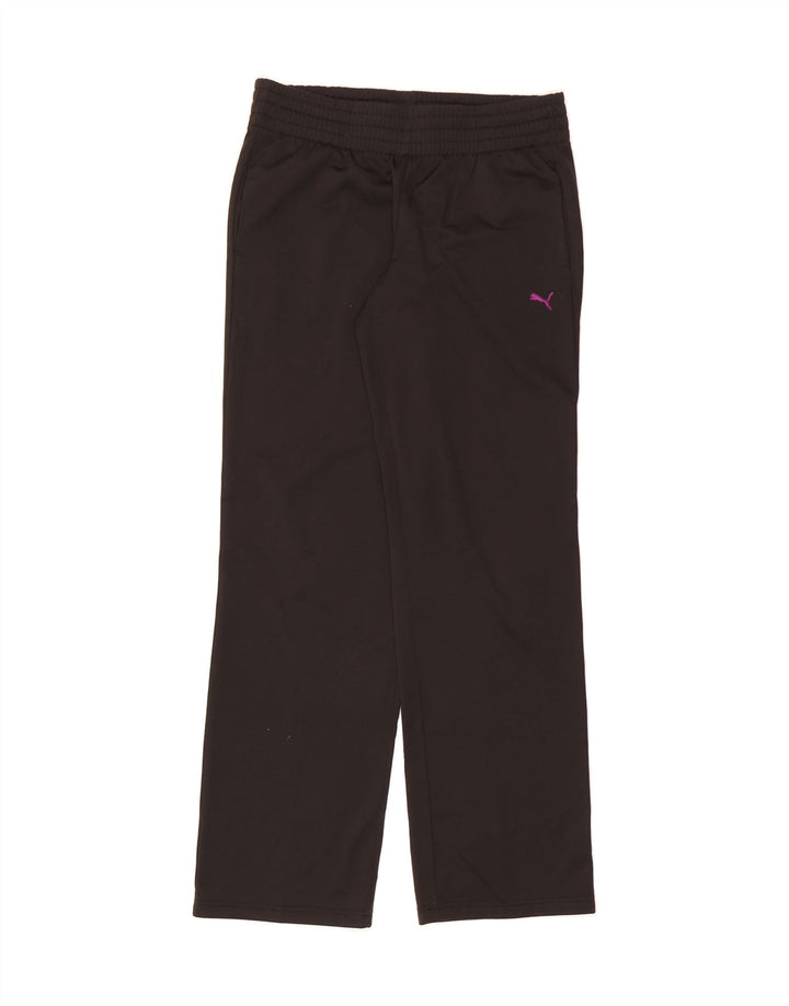 PUMA Womens Tracksuit Trousers UK 14 Large Black Polyester Vintage Puma and Second-Hand Puma from Messina Hembry 