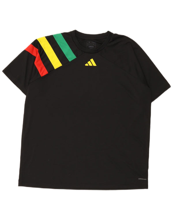 Ανδρικό T-shirt Adidas Aeroready Regular Fit Top XL Μαύρο Colourblock