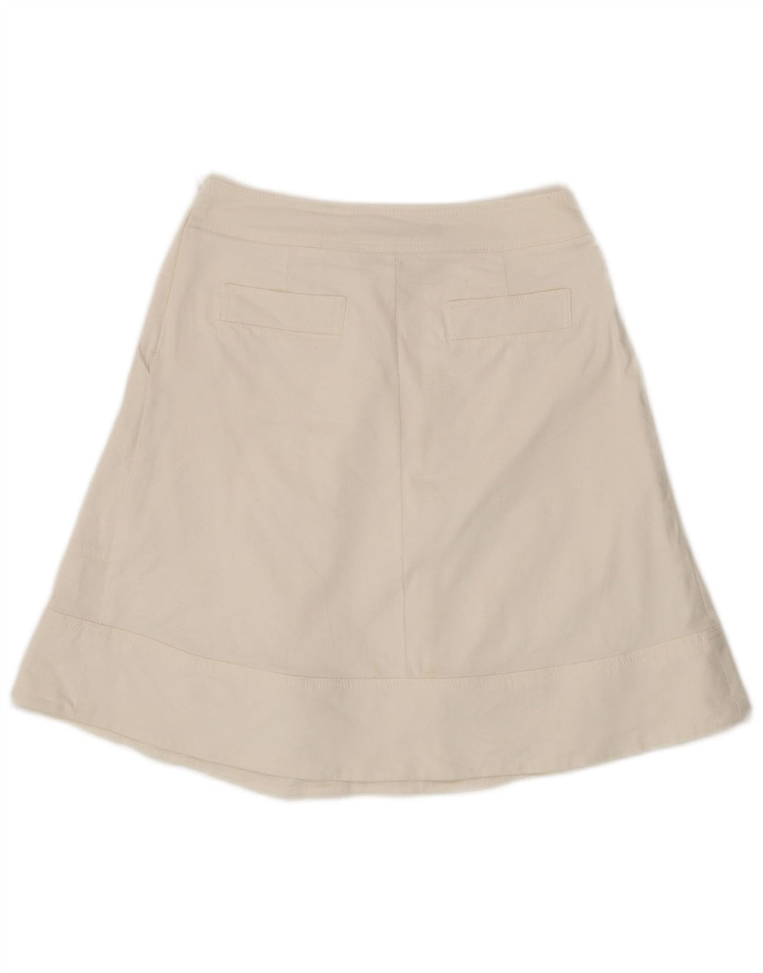 Zara Γυναικεία φούστα A-Line Medium W28 Λευκή Βαμβακερή