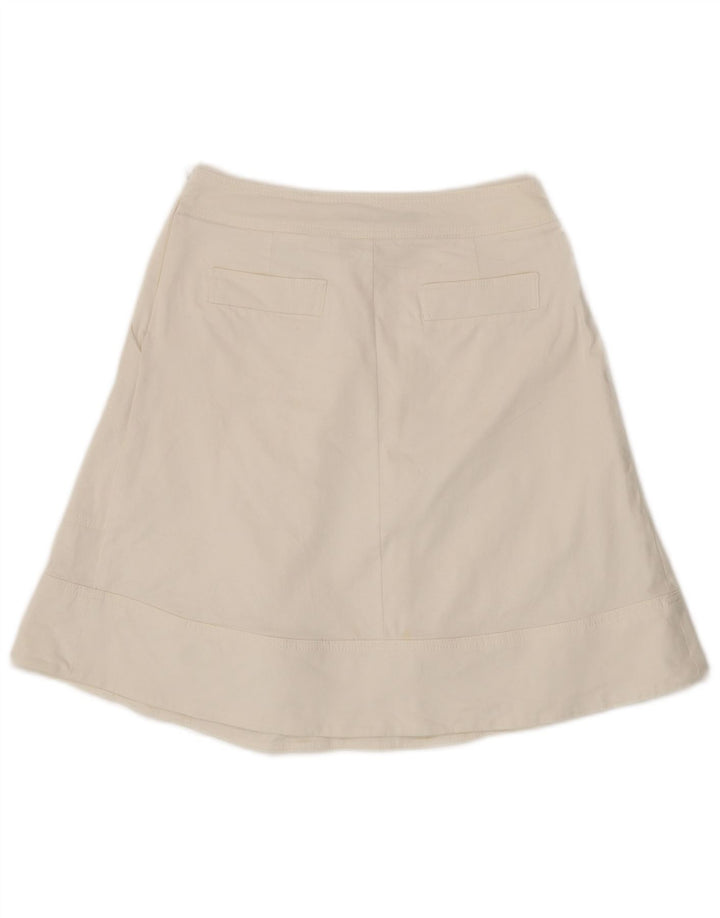 Zara Γυναικεία φούστα A-Line Medium W28 Λευκή Βαμβακερή