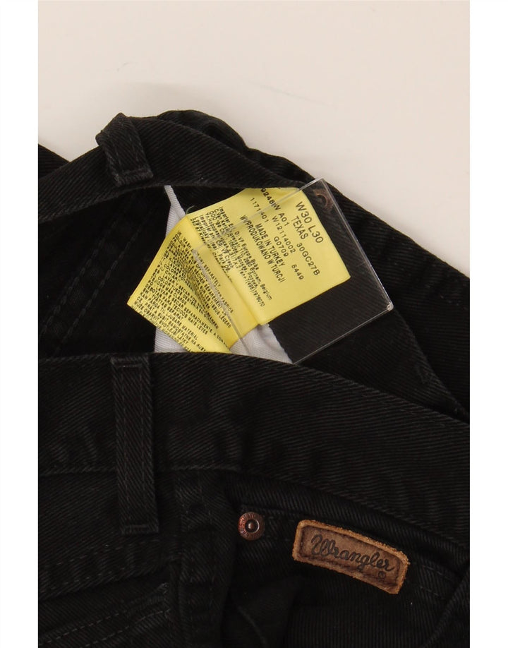 Ανδρικό τζιν Texas Straight WRANGLER W30 L26 μαύρο βαμβακερό