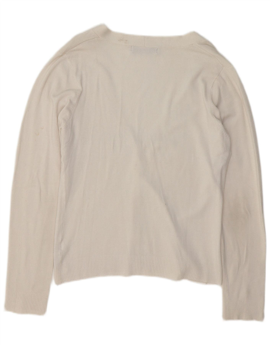 Zara Γυναικεία Ζακέτα UK 16 Large White Rayon