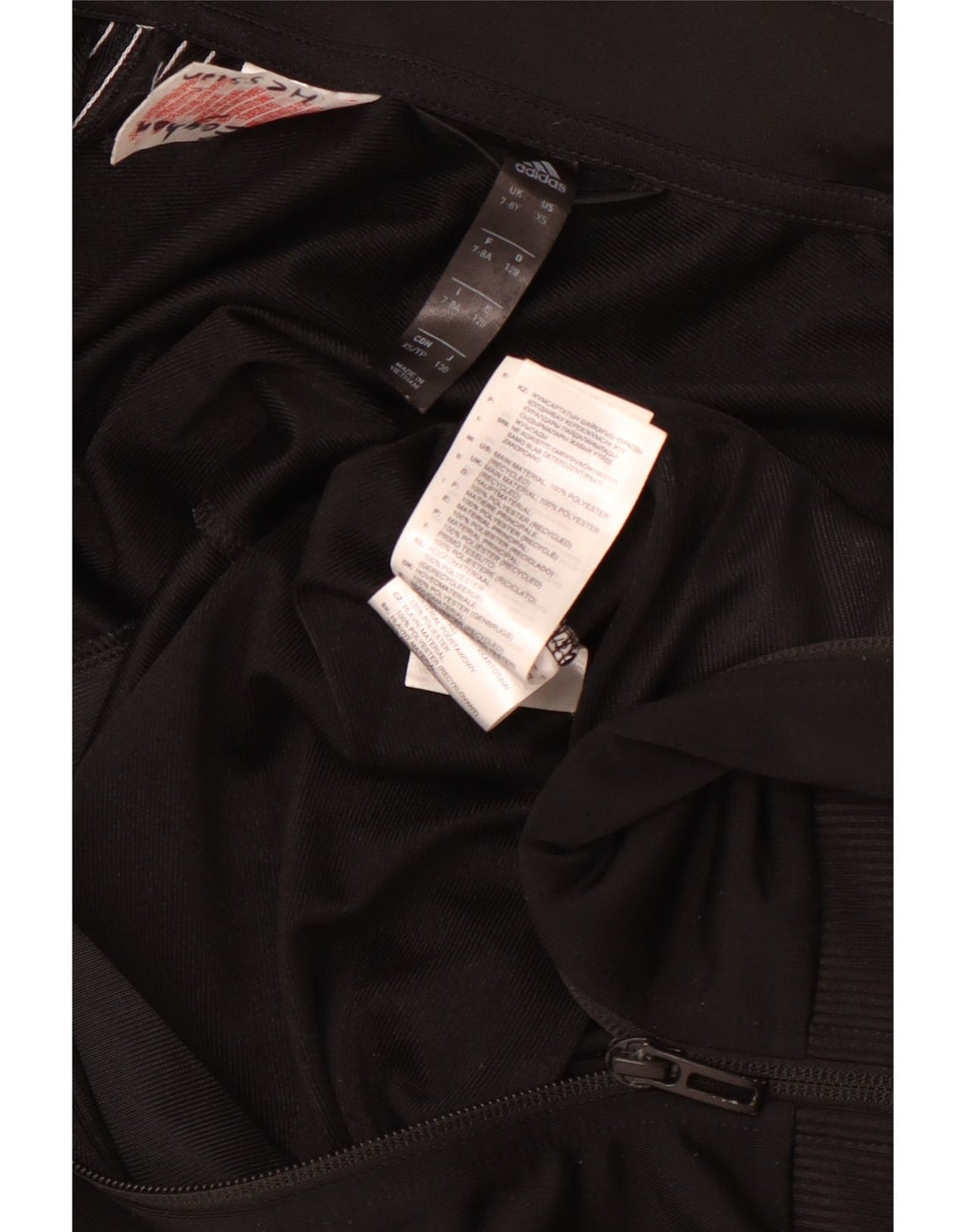 ADIDAS Boys Aeroready αθλητική φόρμα μπουφάν 7-8 ετών μαύρο πολυεστέρα