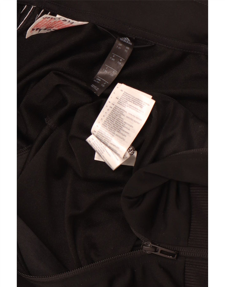 ADIDAS Boys Aeroready αθλητική φόρμα μπουφάν 7-8 ετών μαύρο πολυεστέρα