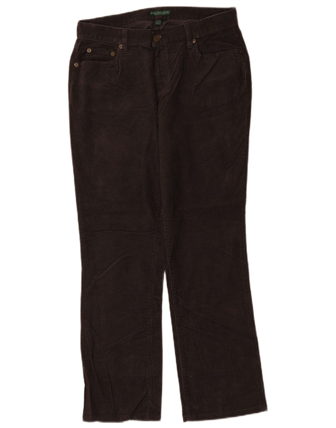 RALPH LAUREN Γυναικείο ίσιο κοτλέ παντελόνι US 8 Medium W30 L28 Grey