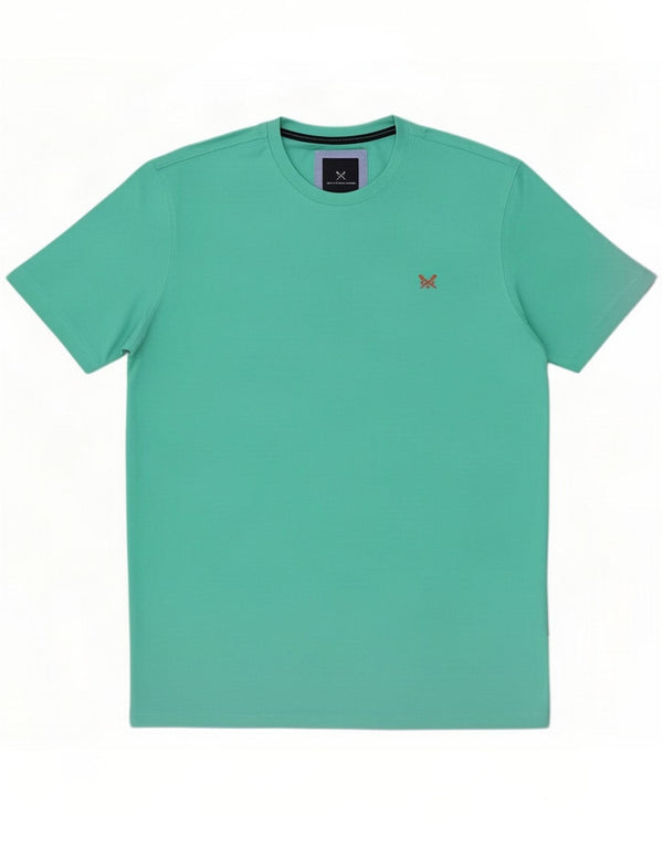 Crew Clothing Ανδρικό T-Shirt Top Large Turquoise Cotton