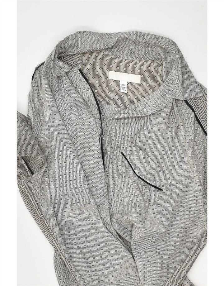 VINTAGE Womens Oversized Short Sleeve Pullover Shirt UK 8 Small  Grey | Vintage Vintage | Thrift | Second-Hand Vintage | Used Clothing | Messina Hembry 