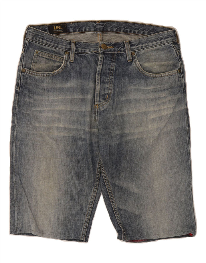 LEE Mens Denim Shorts W32 Medium Blue Cotton Vintage Lee and Second-Hand Lee from Messina Hembry 
