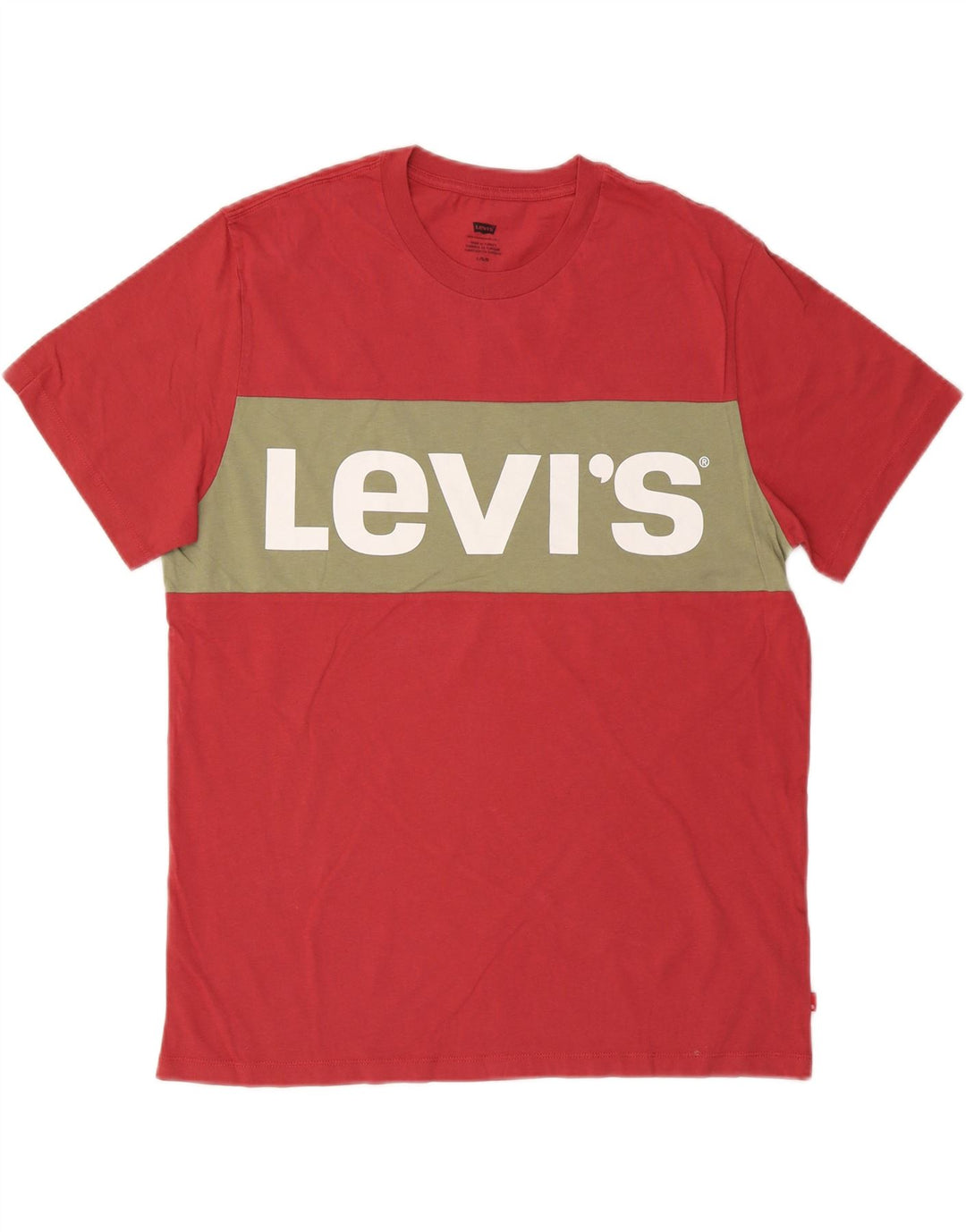 Ανδρικό γραφικό T-Shirt LEVI'S Top μεγάλο κόκκινο χρώμα