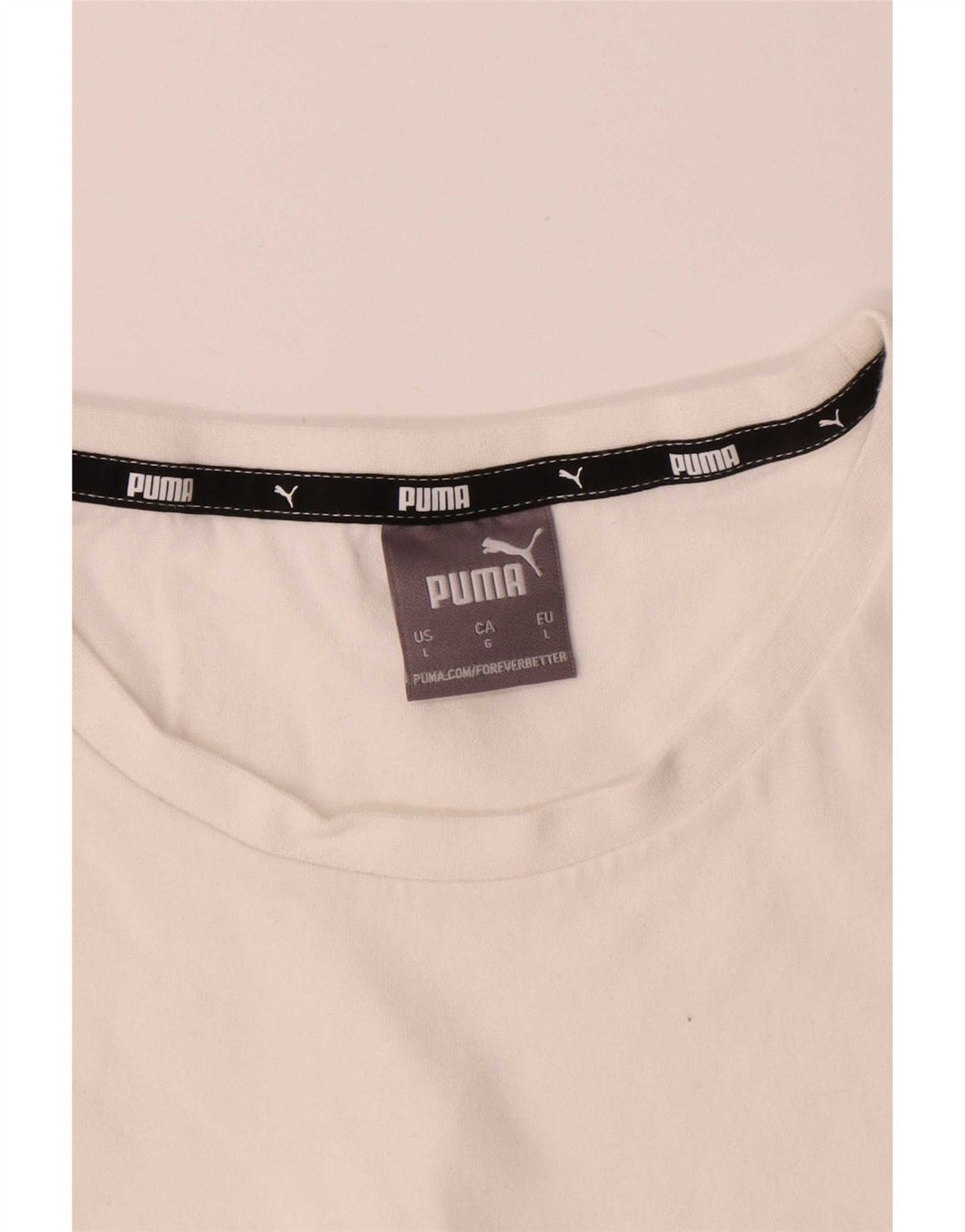 Ανδρικό T-Shirt Puma Top μεγάλο λευκό βαμβακερό