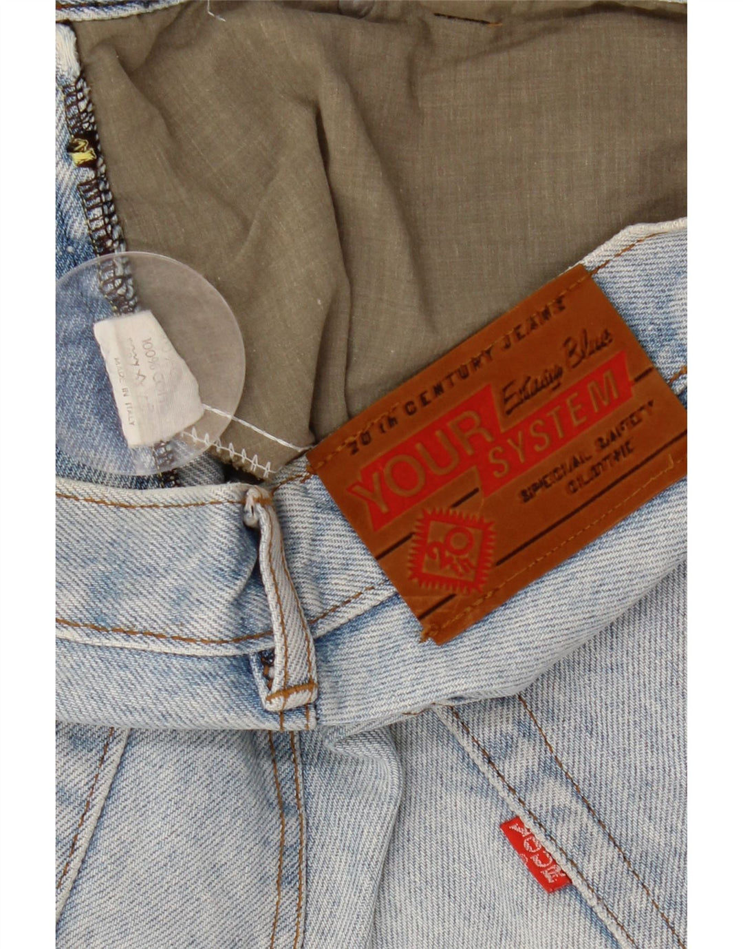 Vintage Ανδρικό ίσιο τζιν W34 L30 Μπλε βαμβακερό