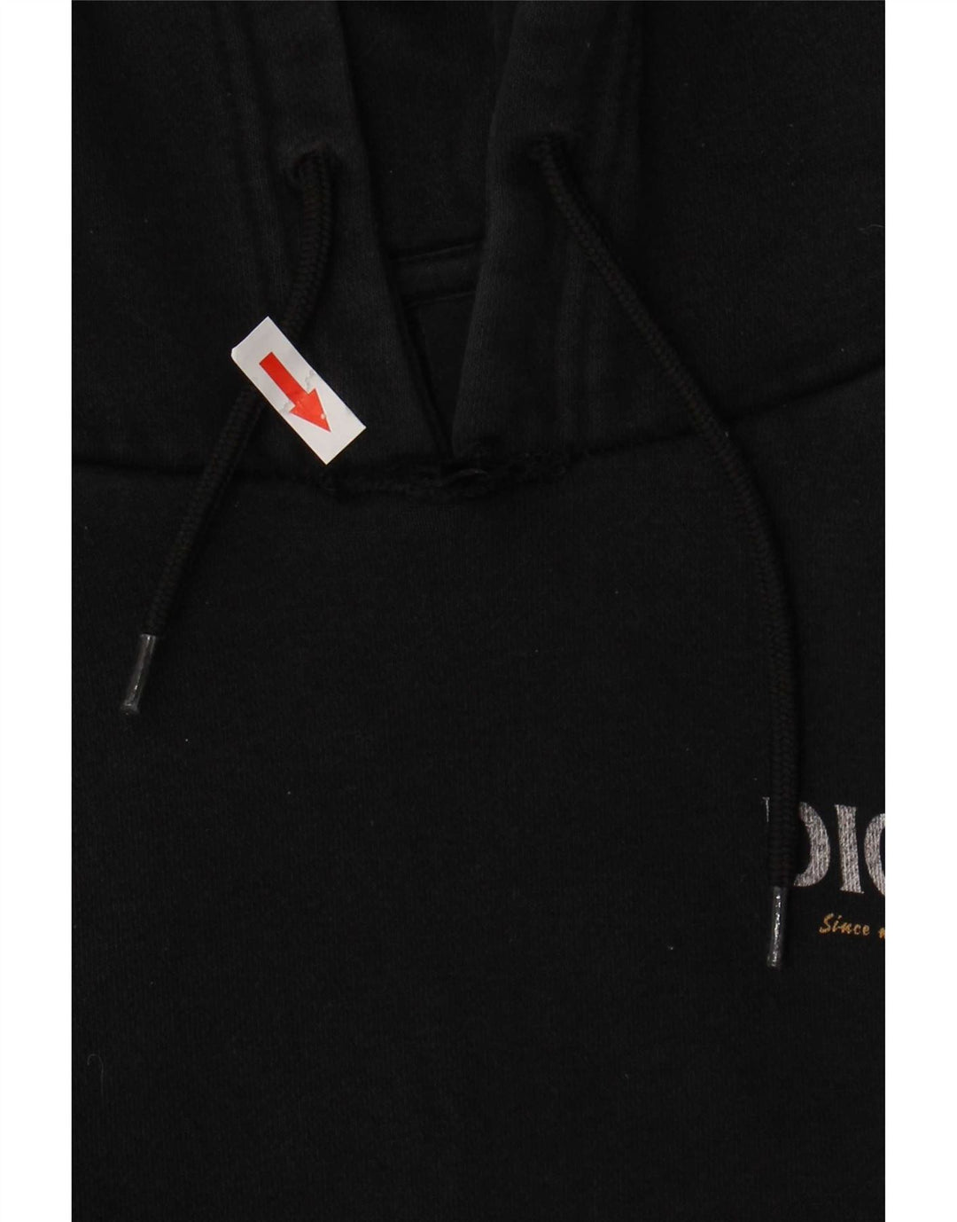 Ανδρικό γραφικό κουκούλα Dickies, μεσαίο μαύρο βαμβακερό