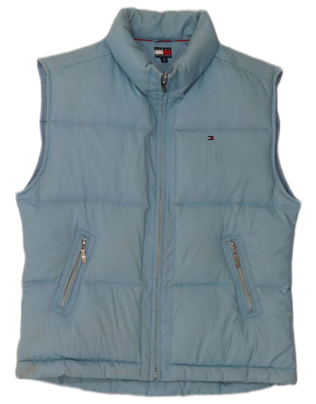 TOMMY HILFIGER Boys Gilet Gilet 15-16 Years XL Blue Nylon