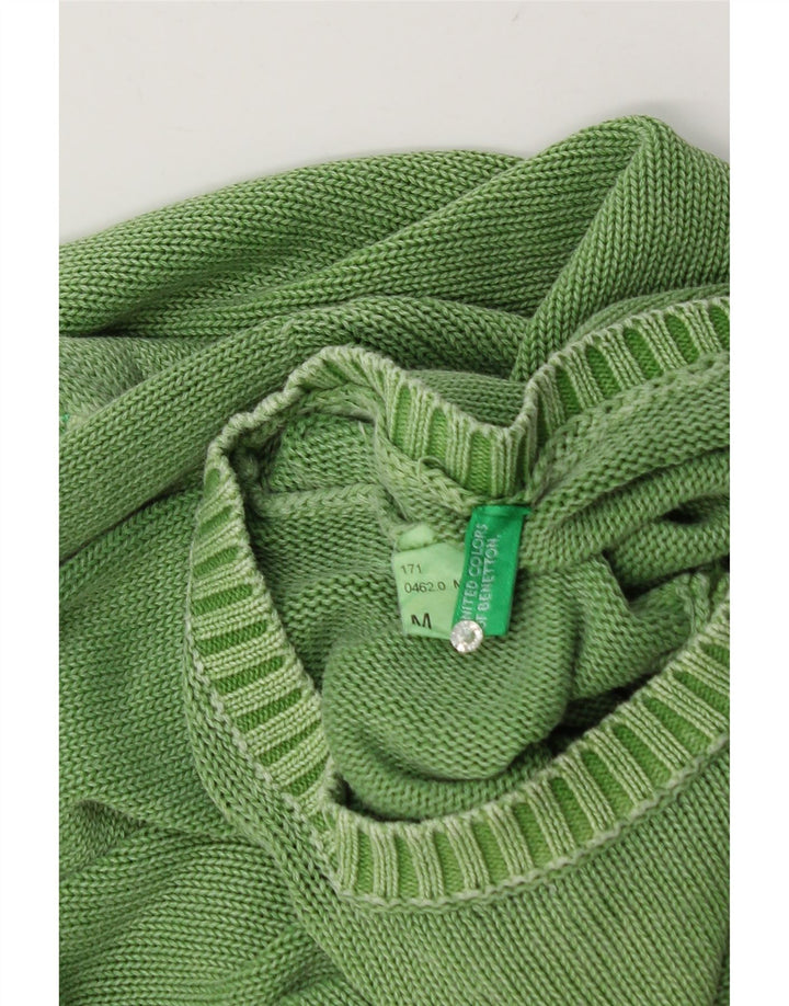 Ανδρικό πουλόβερ Benetton Crew Neck Jumper Μεσαίο πράσινο