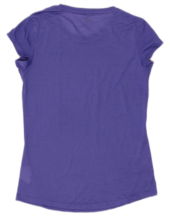 Puma Γυναικείο T-Shirt Top UK 10 Small Purple Polyester