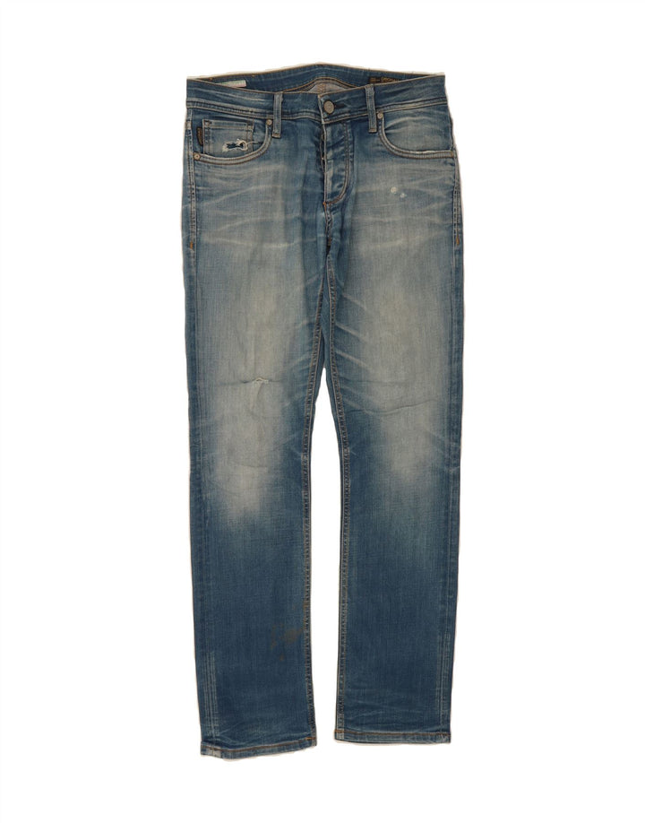 JACK & JONES Mens Straight Jeans W32 L31  Blue Cotton Vintage Jack & Jones and Second-Hand Jack & Jones from Messina Hembry 