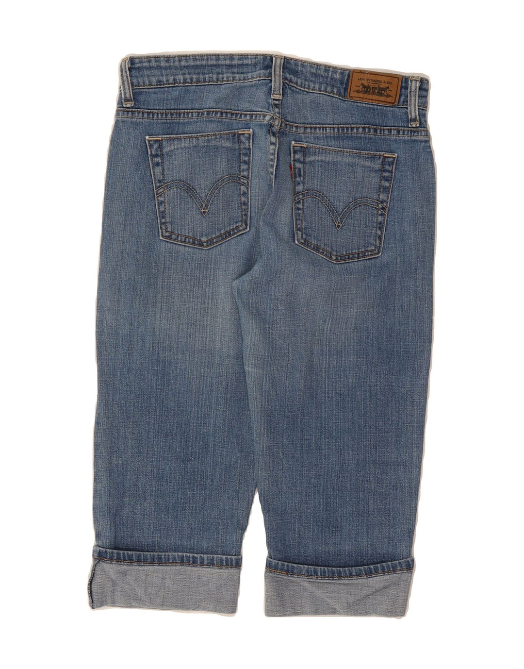 LEVI'S Womens 515 Capri Jeans US 6 Medium W30 L17 Blue Cotton Vintage Levi's and Second-Hand Levi's from Messina Hembry 