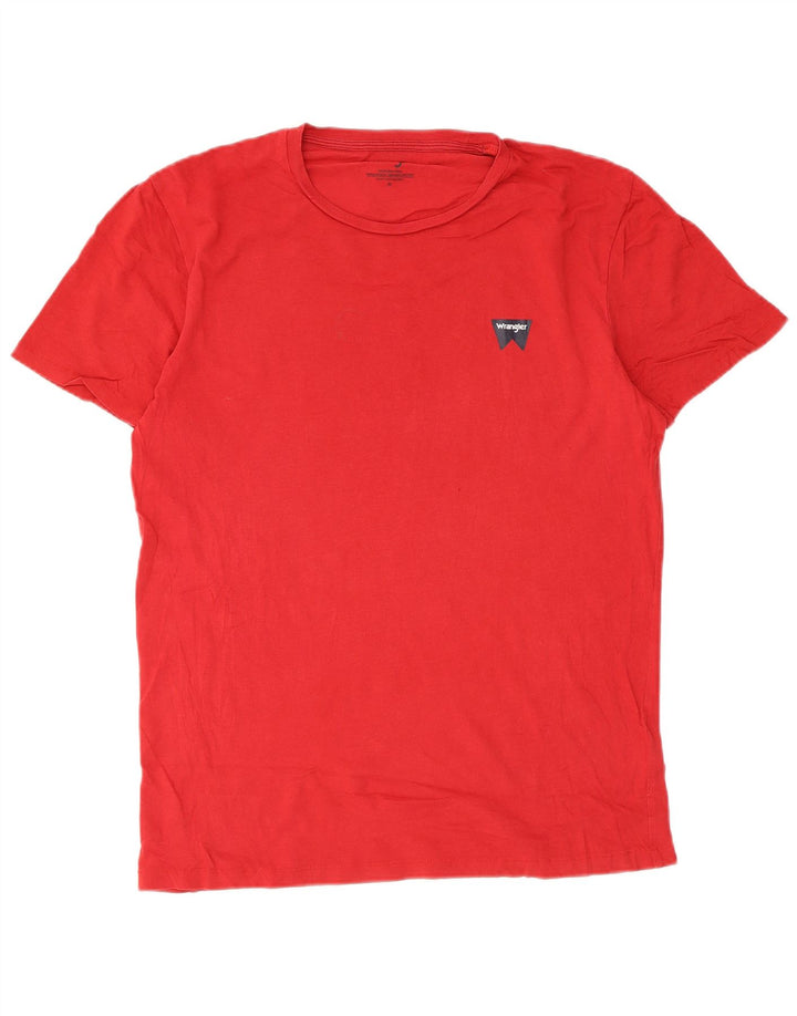 Ανδρικό T-Shirt Wrangler Top Μεσαίο κόκκινο βαμβακερό
