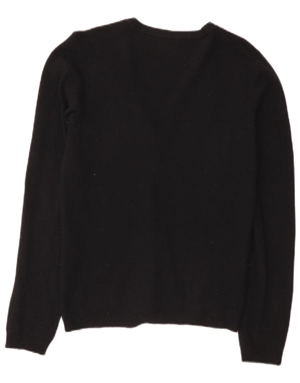 Γυναικείο πουλόβερ Benetton Cardigan UK 10 Small Black Wool