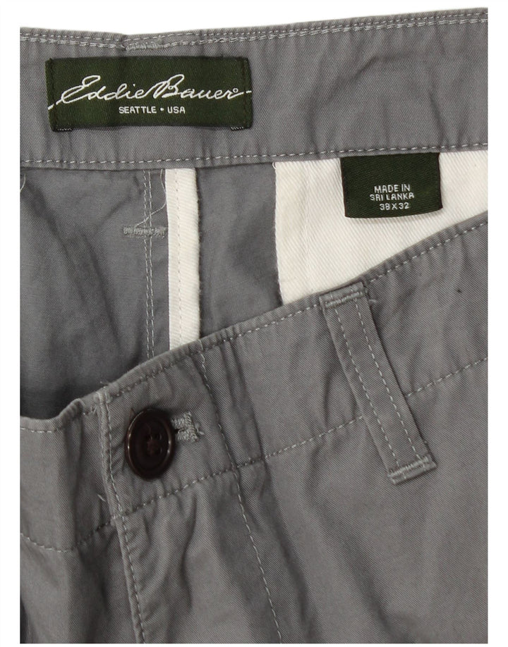 EDDIE BAUER Ανδρικό ίσιο παντελόνι Chino W38 L32 Γκρι βαμβακερό