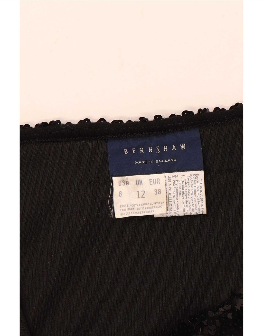 Bernshaw Womens Off Shoulder Bodysuit UK 12 Medium Black Acrylic