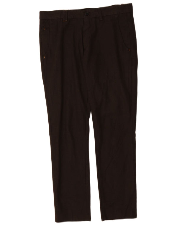 Zara Ανδρικό παντελόνι Chino Slim EU 38 Small W30 L29 Μαύρο βαμβακερό
