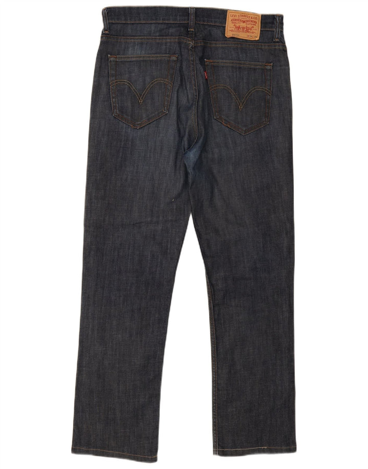 Ανδρικό τζιν Levi's Straight W34 L34 Navy Blue Cotton