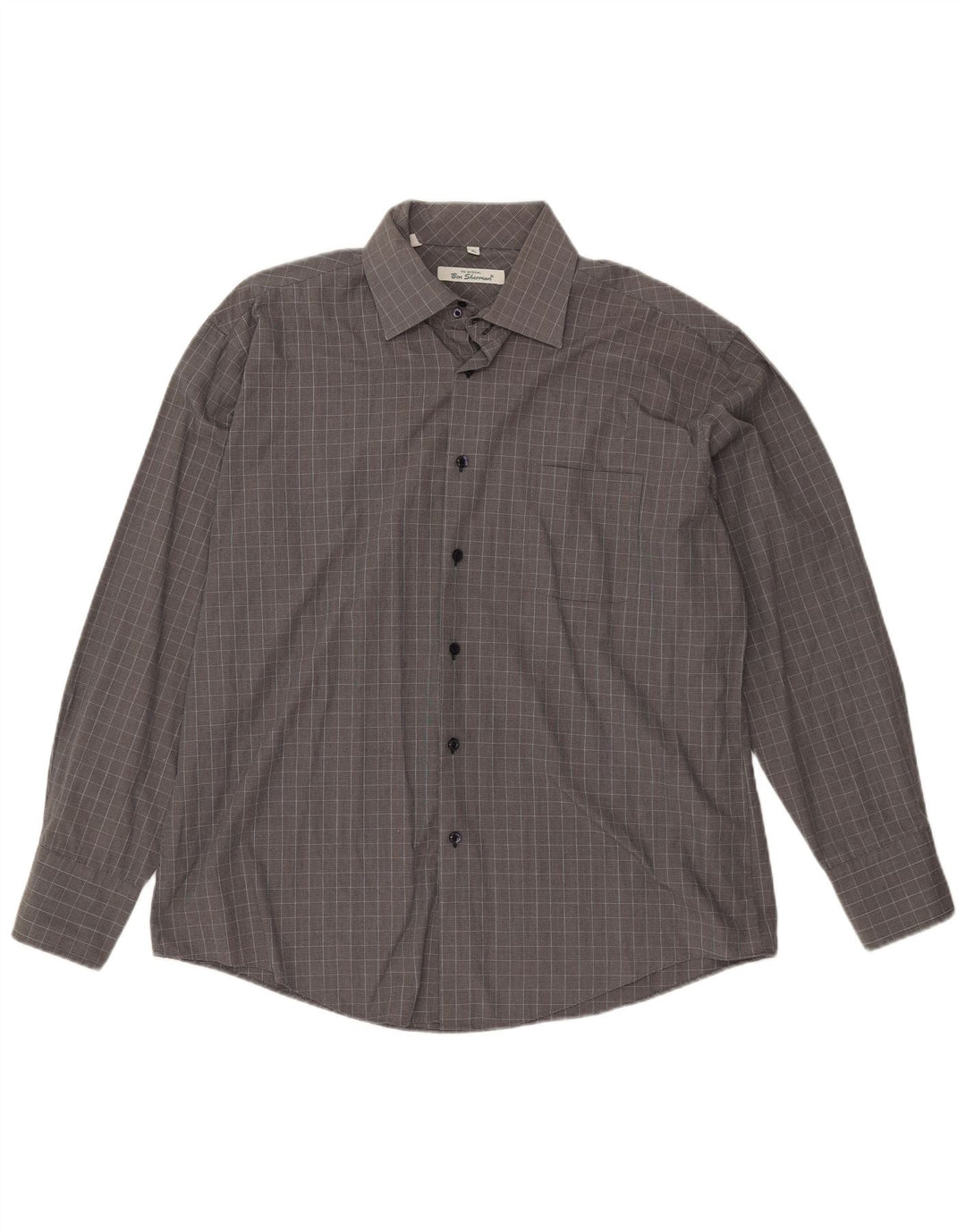 BEN SHERMAN Ανδρικό πουκάμισο XL Grey Check