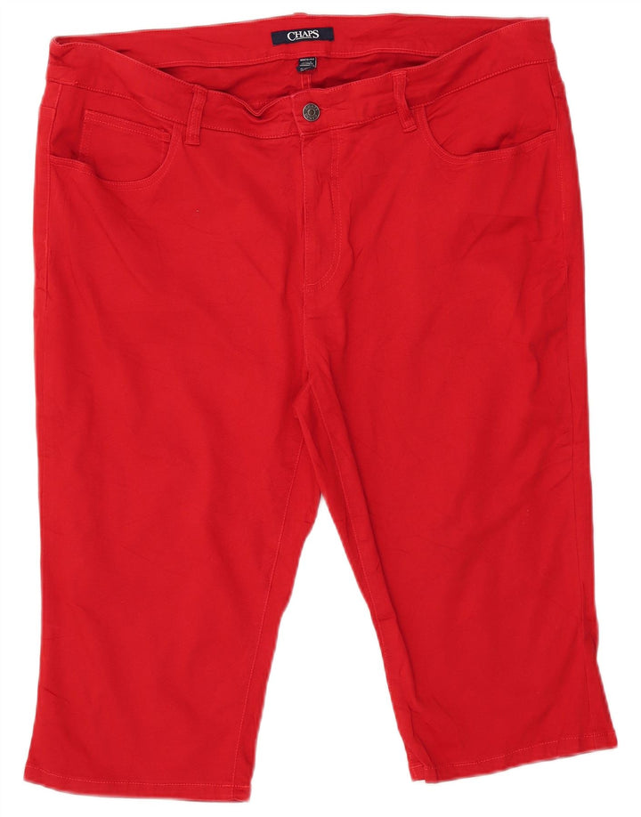 CHAPS Γυναικείο Σορτς Βερμούδα US 18 2XL W38 Κόκκινο βαμβακερό