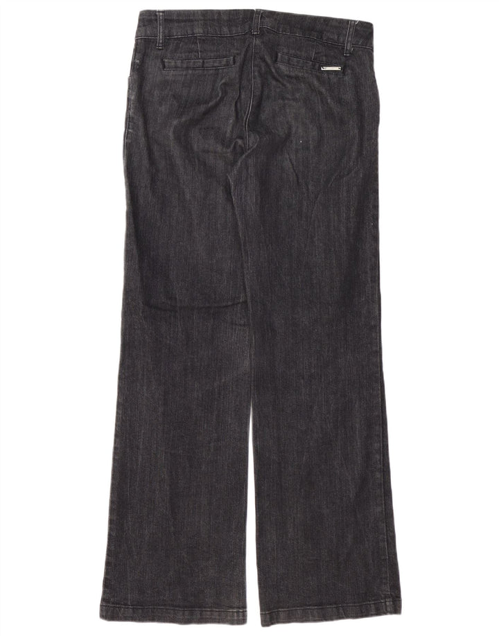 WALLIS Γυναικείο Bootcut Jeans UK 12 Medium W32 L32 Μαύρο βαμβακερό