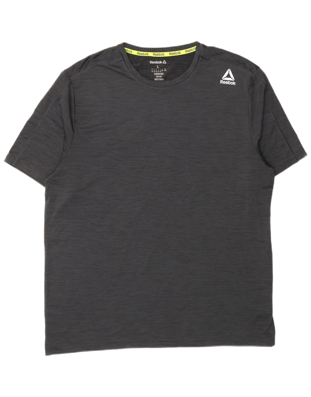REEBOK Womens T-Shirt Top UK 14/16 Large Grey Polyester