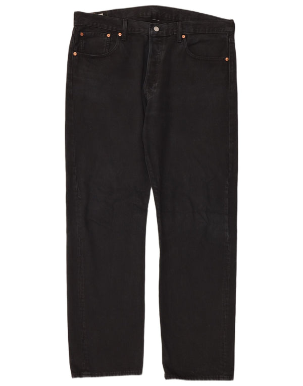 Levi's Mens 501 Straight Jeans W38 L32 Μαύρο
