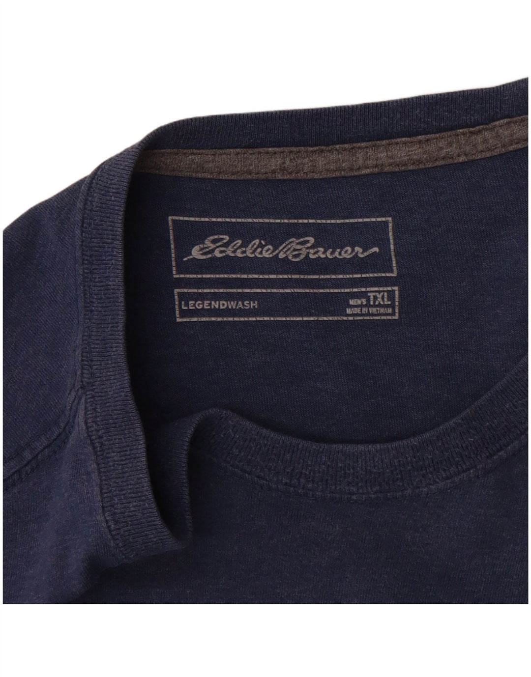 Eddie Bauer Ανδρικό T-Shirt Top XL Navy Blue Cotton