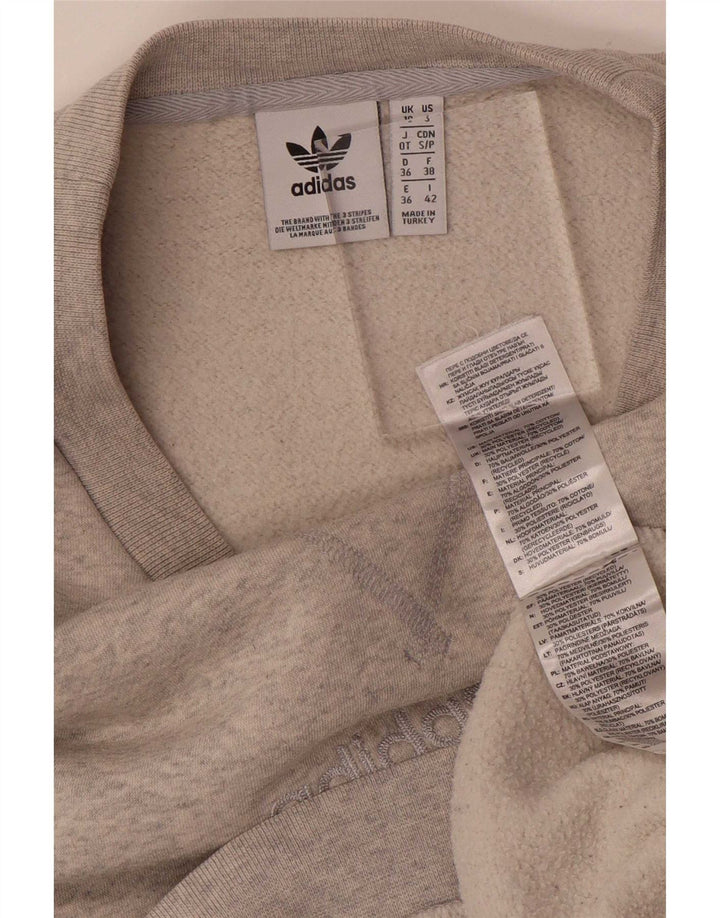 Γυναικείο φούτερ Adidas Oversized Jumper UK 10 Small Grey Cotton