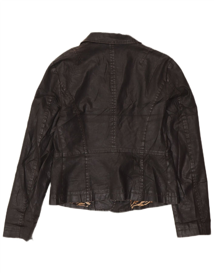 GUESS BY MARCIANO Γυναικείο σακάκι σακάκι 3 κουμπιών Crop IT 46 μεγάλο μαύρο