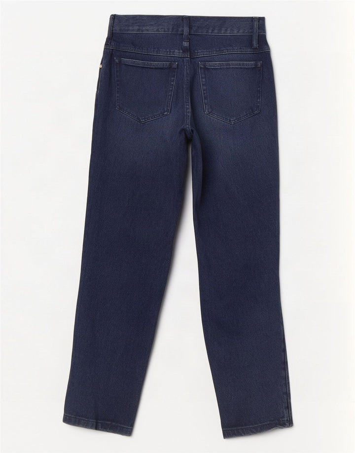 Roccobarocco Γυναικεία Crop Straight Jeans IT 42 Medium W28 L25 Navy Blue