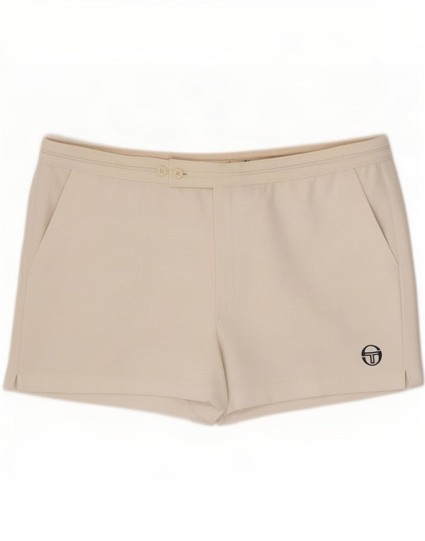Sergio Tacchini Ανδρικό σορτς casual IT 58 4XL W40 Λευκό Πολυεστέρα