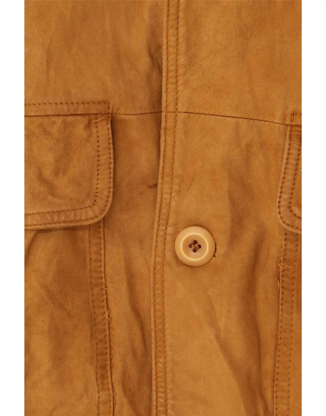 Vintage Ανδρικό Suede Bomber Jacket UK 38 Medium Beige