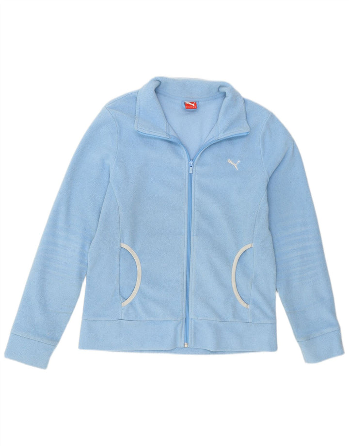 Puma Γυναικείο Fleece Jacket UK 14 Medium Blue Polyester